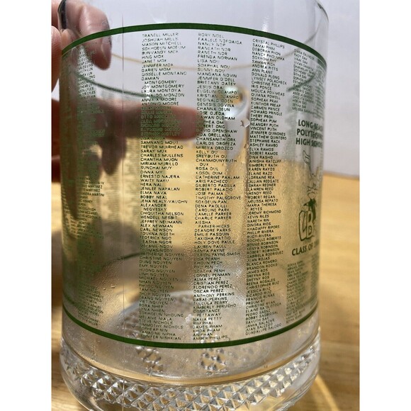 Long Beach Polytech High School Class Of 2000 Jackrabbit Glass Mug Cup Schooner - Picture 2 of 8